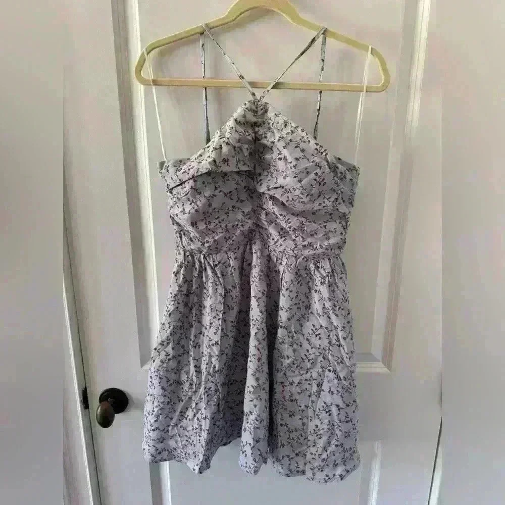 NEW Hello Molly “Tone Down for What” Dress ~Blue ~Size Large / 8